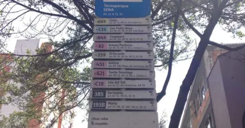 PARADERO SITP TECNOPARQUE SENA  233A00